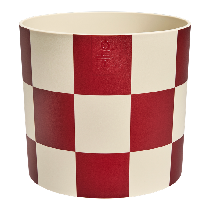 blocks & stripes 15cm dark burgundy`